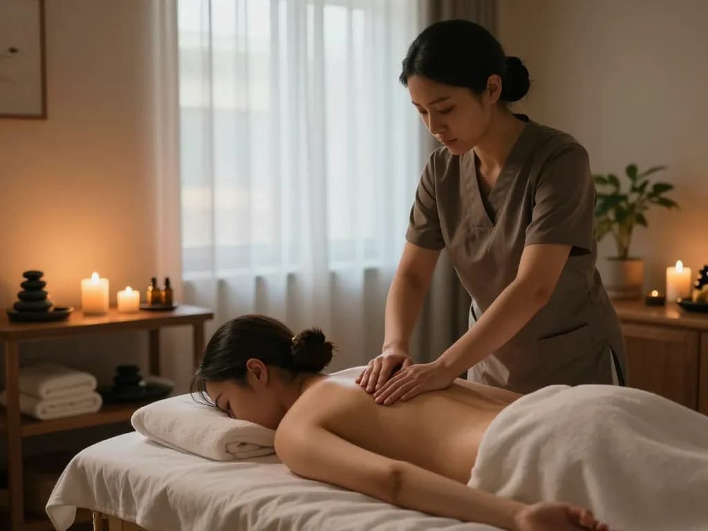 Relaxing Swedish massage experience showcasing 관악스웨디시 therapy in serene spa setting with natural light and calming decor.