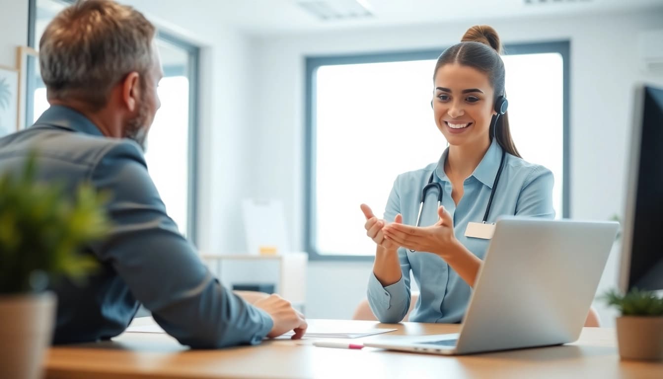 Efficient process for fast warranty claims with a customer service representative assisting.