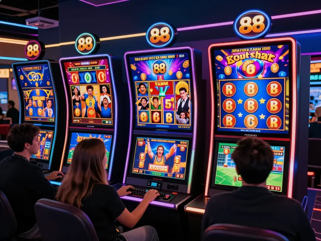 Users engaged in mantra88 login at vibrant online casino interface with dynamic slot games and celebrations.