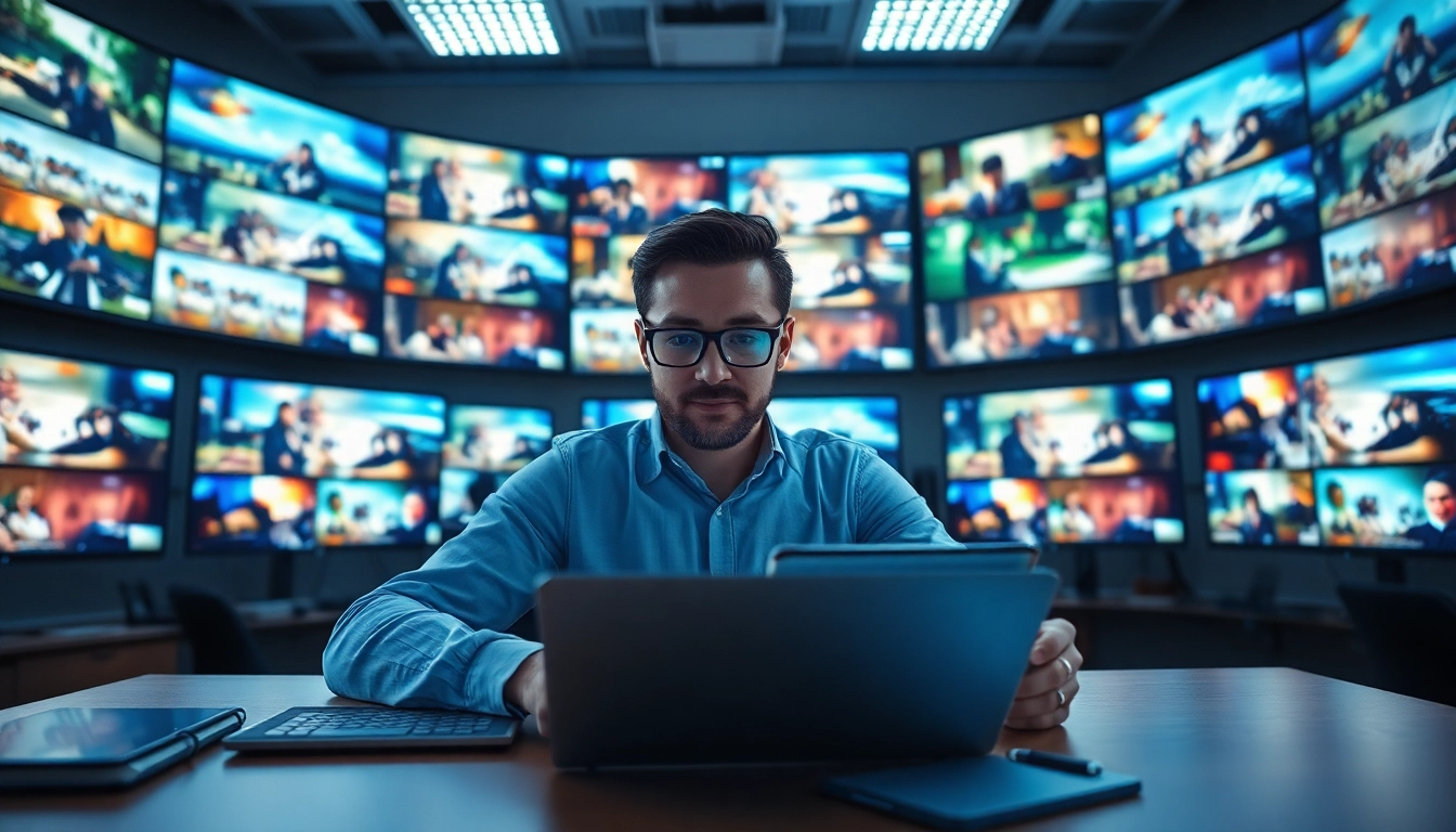 Analyze video to prompt in a modern workspace with AI technology.