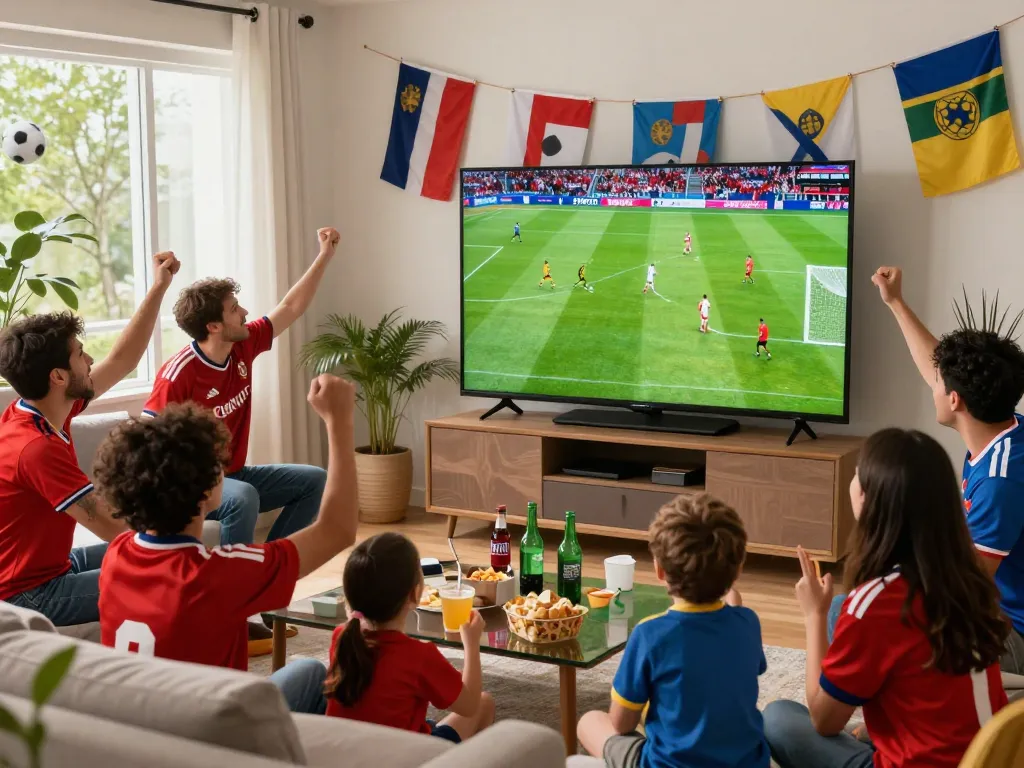 Experience live football streaming on https://cakhiatvz.live/ with fans enjoying the match together in a lively setting.