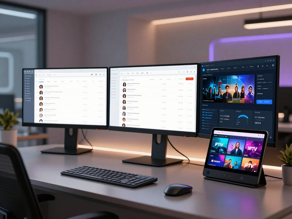 IPTV reseller dashboard featuring advanced cloud computing applications and streaming management tools for digital platform success.