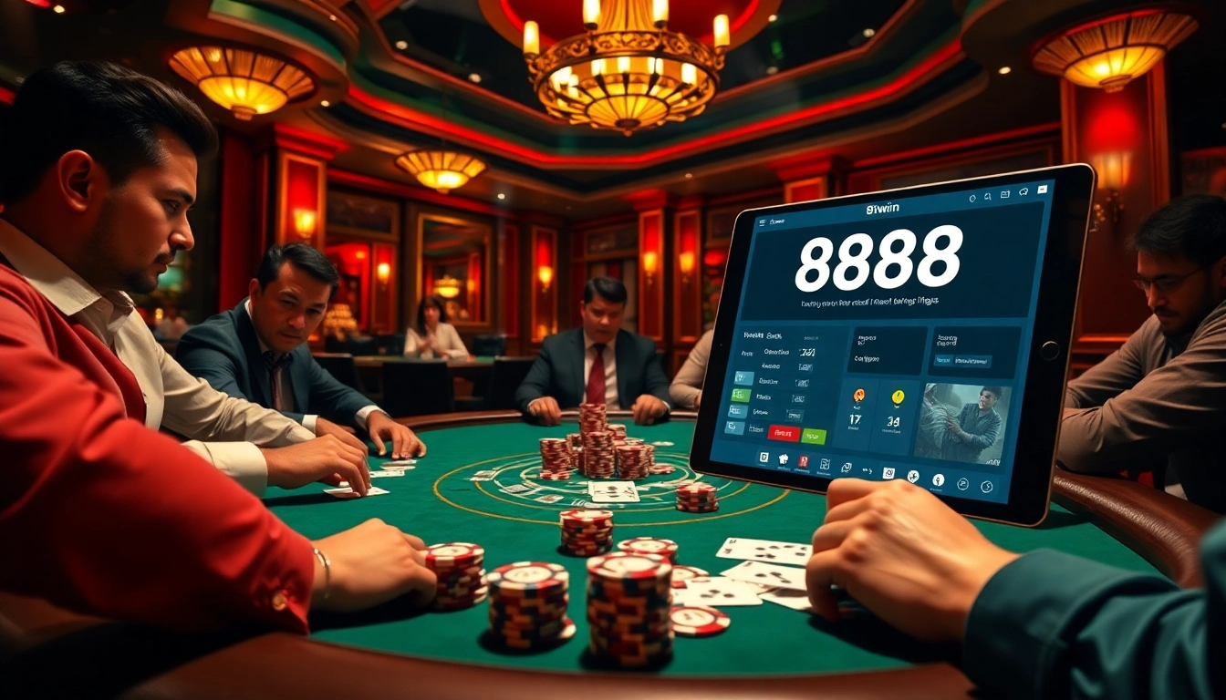 Experience high-stakes poker action on 98win98, with polished chips and intense players.