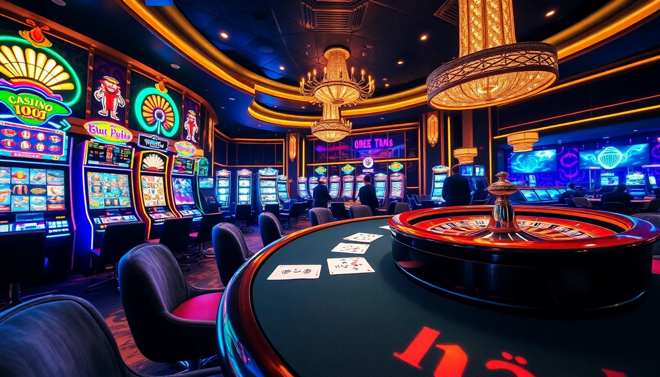 Vivez le frisson du casino en ligne avec des machines à sous vibrantes et une table de poker engageante.