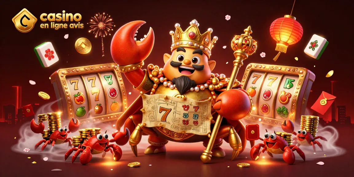 Profitez d'excellents jeux sur casino en ligne avis avec un crabe royal et des pièces d'or autour!