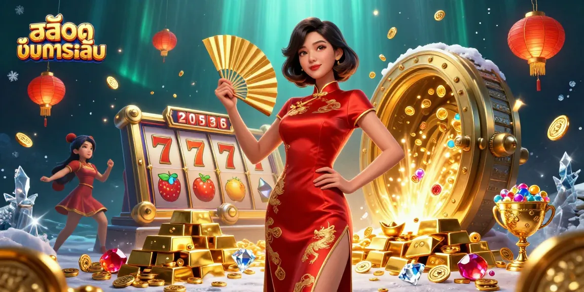 Experience free gameplay with สล็อตทดลองเล่น in a vibrant casino setting featuring golden rewards.