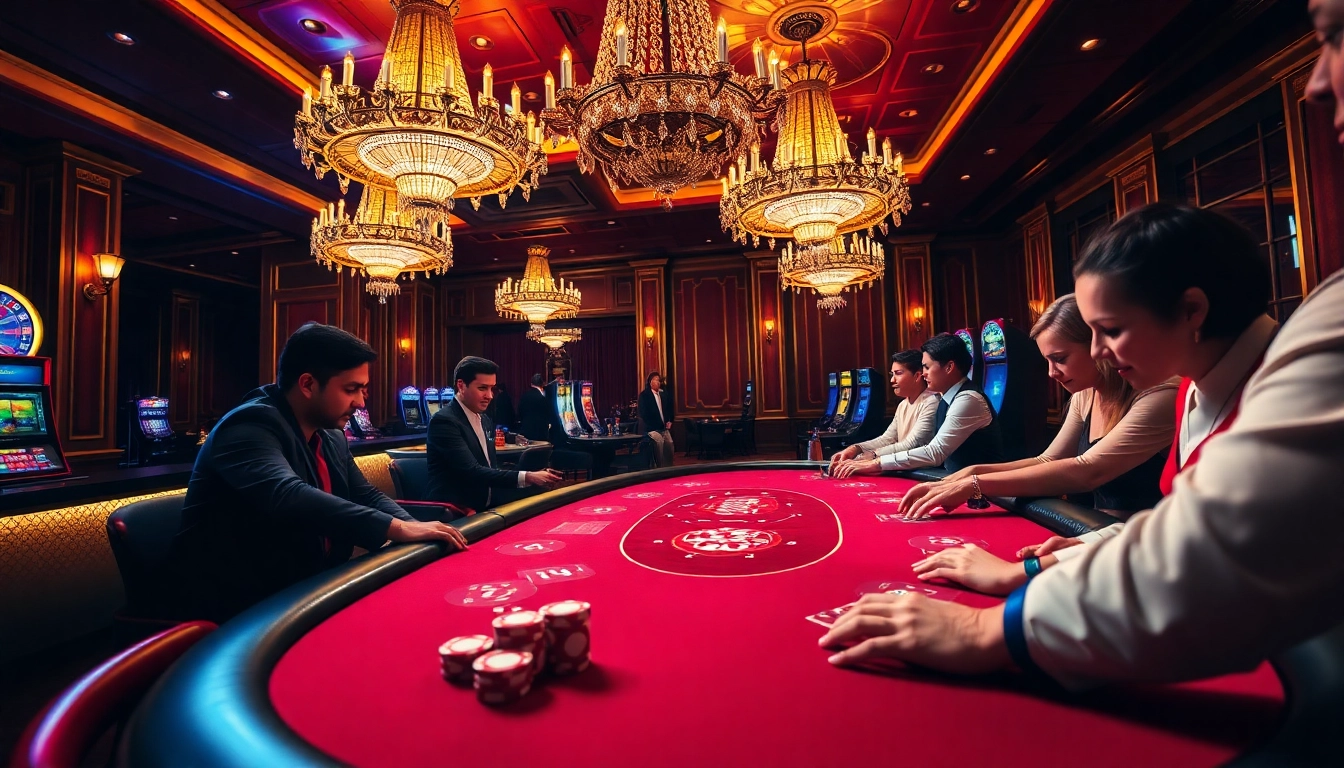 Experience the thrill of PS 99 poker games with luxurious tables and vibrant casino energy.