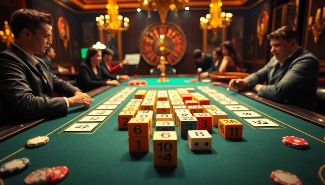 Engaging players in רמיקוב אונליין with vibrant tiles and casino ambiance.