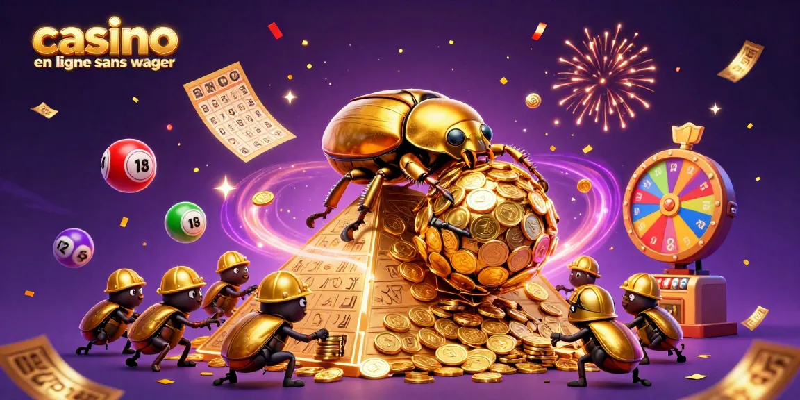 Jouer au casino en ligne sans wager avec des éléments dynamiques comme des boules de loterie colorées et des cartes de bingo.