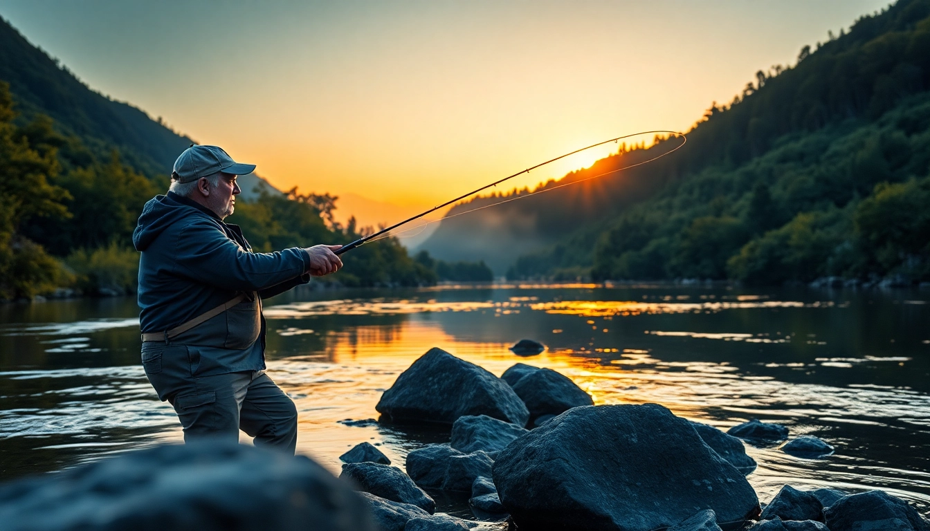 Catch a peaceful sunrise moment with the best fly fishing rods in hand.