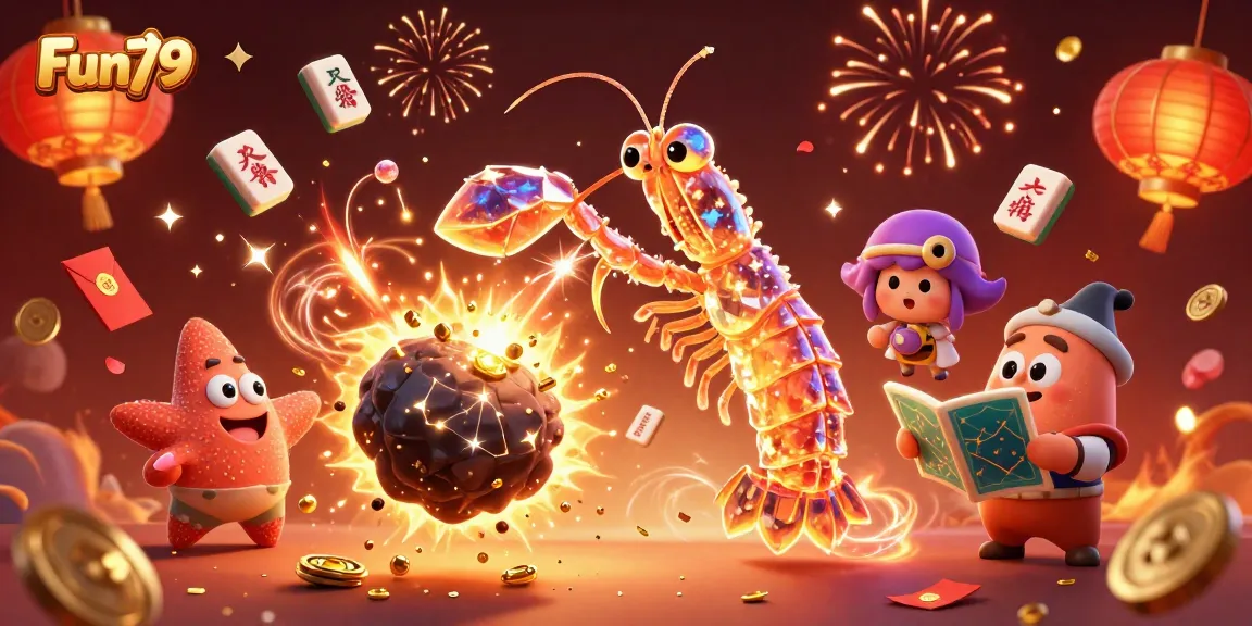 Experience the excitement at Fun79 with vibrant 3D elements celebrating a thrilling casino adventure.