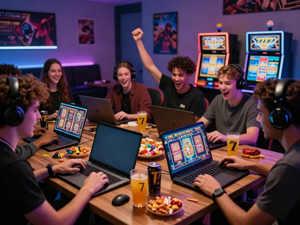 Bermain slot777 secara online dengan teman-teman dalam suasana yang ceria dan energik.