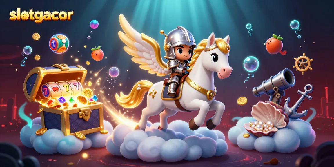 Play the slotgacor and experience winning excitement with colorful slot reels and gold coins!