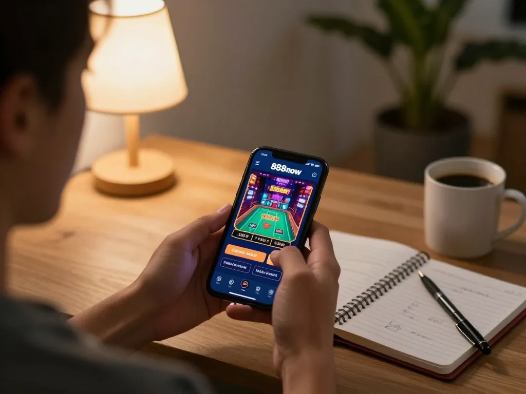 Engaging with the 888now app for online gambling while capturing strategies in notes
