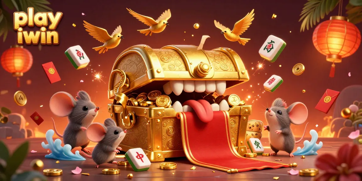 Engage in thrilling gameplay to play iwin with a cartoon treasure chest and dynamic visual elements.