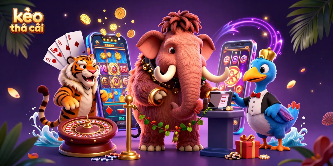 Experience kèo nhà cái with our lively 3D scene featuring unique characters and vibrant game elements.