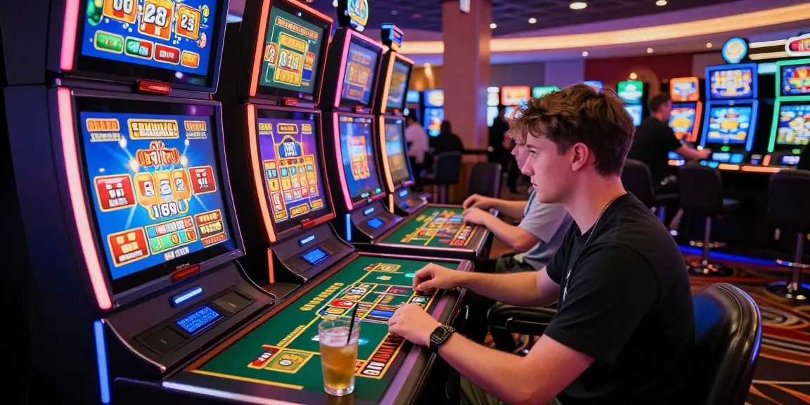 Exciting gaming environment showcasing the best credit card casinos for UK players with vibrant slot machines and live dealers.