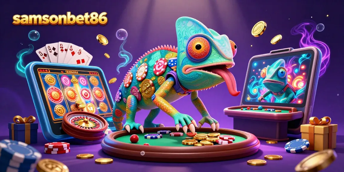 Experience thrilling gameplay with samsonbet86; a vibrant casino scene bursting with excitement.