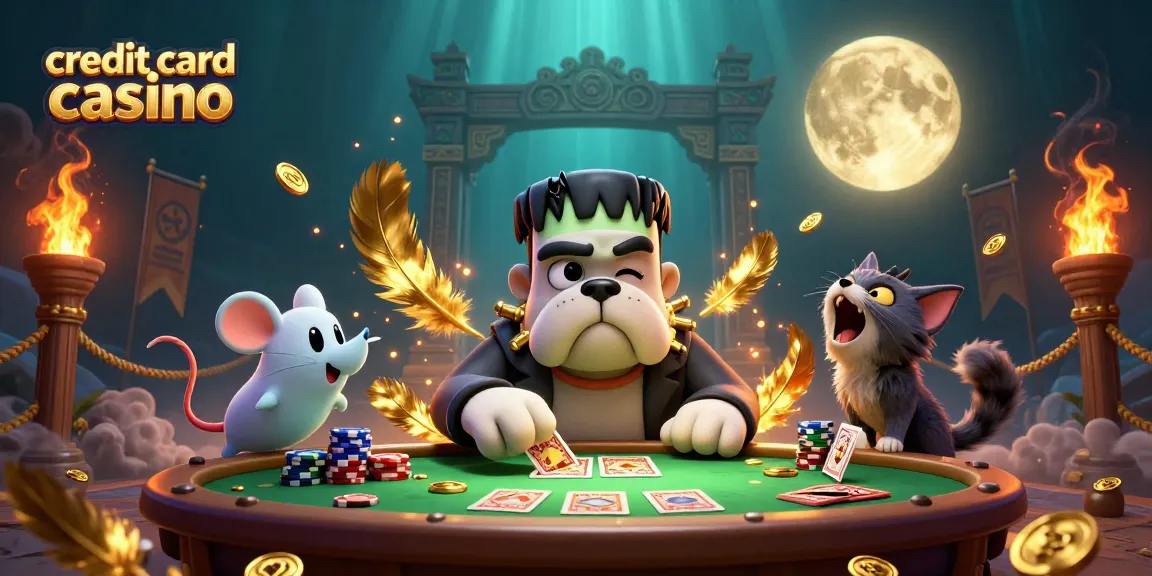 Experience the thrill at a credit card casino with exciting characters and action-packed gameplay.