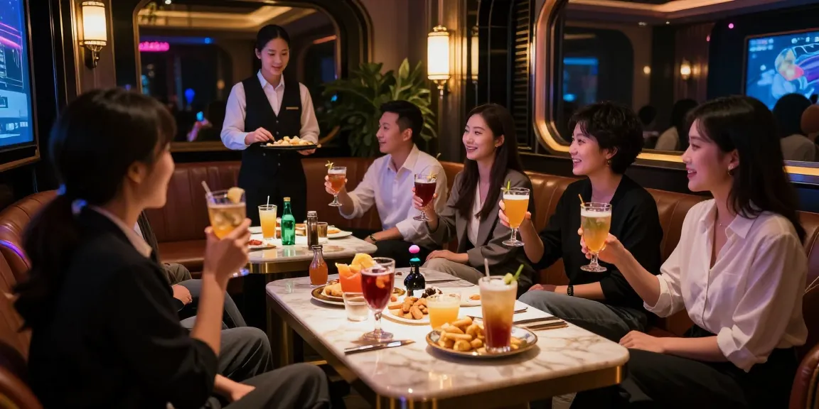 강남쩜오의 프리미엄 분위기에서 즐기는 고객과 세심한 서비스의 모습
