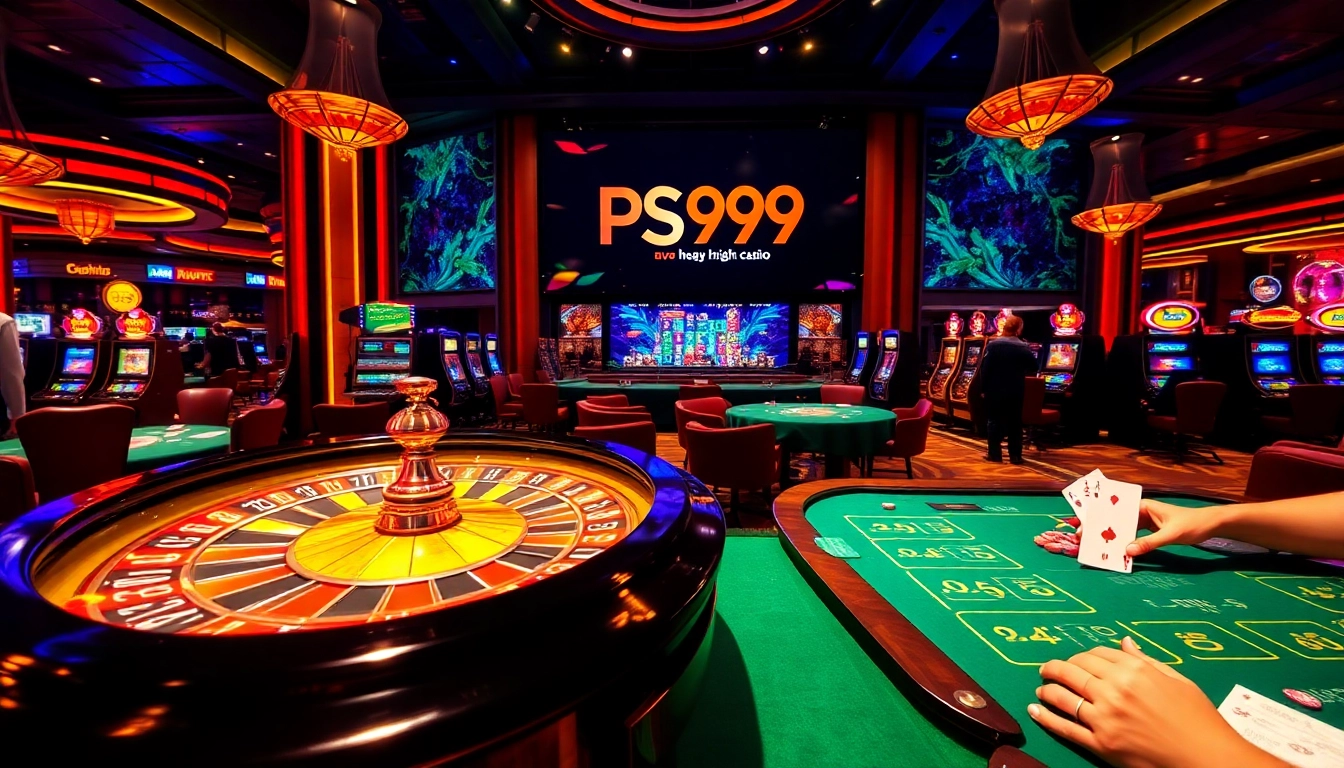 Experience the vibrant energy of the casino environment at nhà cái PS99 with players enjoying thrilling games.