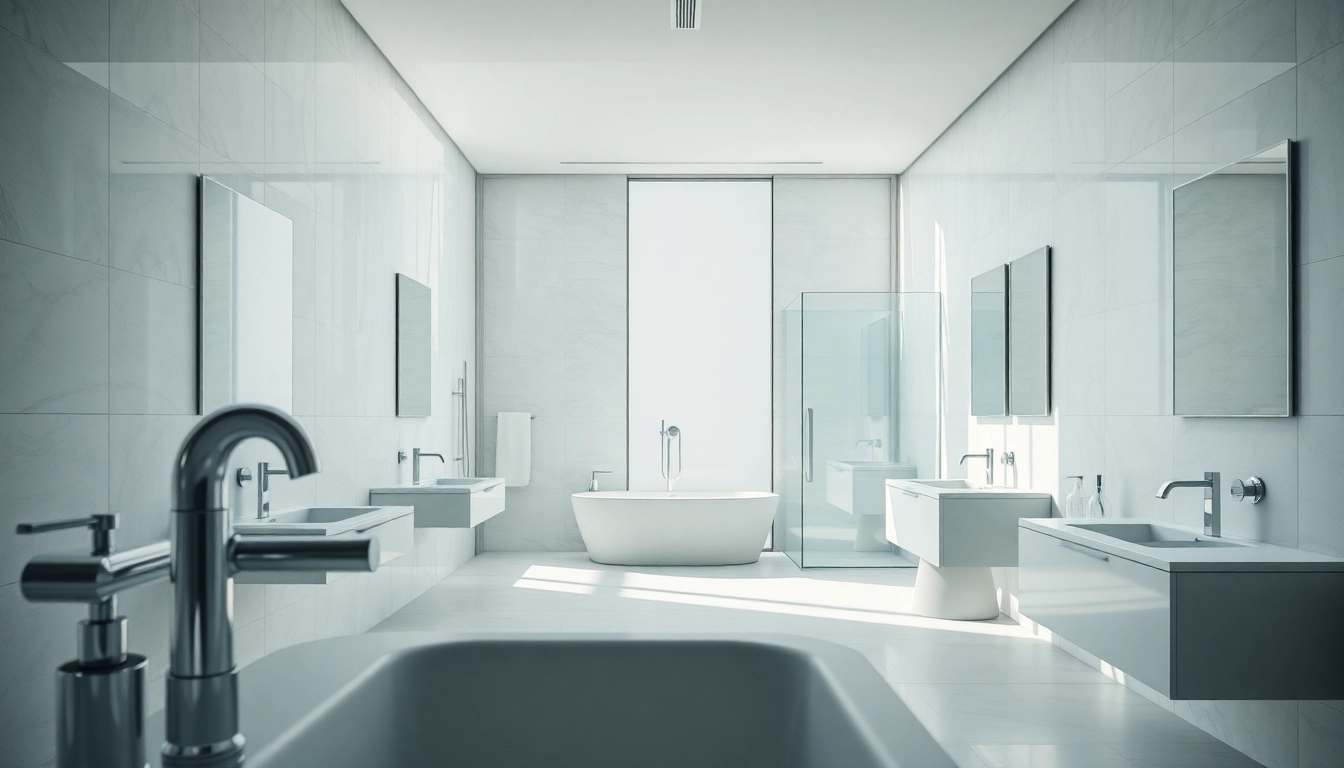 Sanitärlösungen mit sonni sanitär im modernen Bad-Design präsentieren Eleganz und Funktionalität.