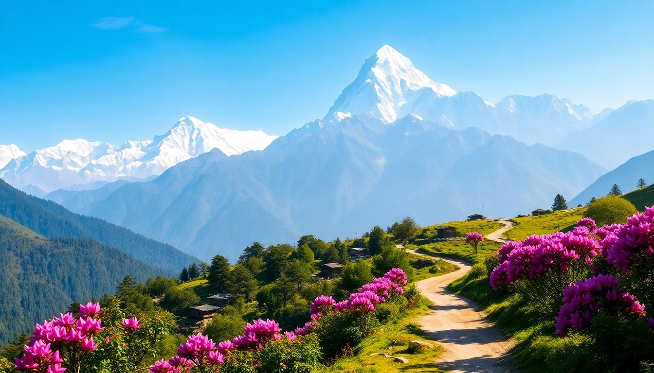 Stunning view of Manaslu trekking showcasing Mt. Manaslu and vibrant landscapes.