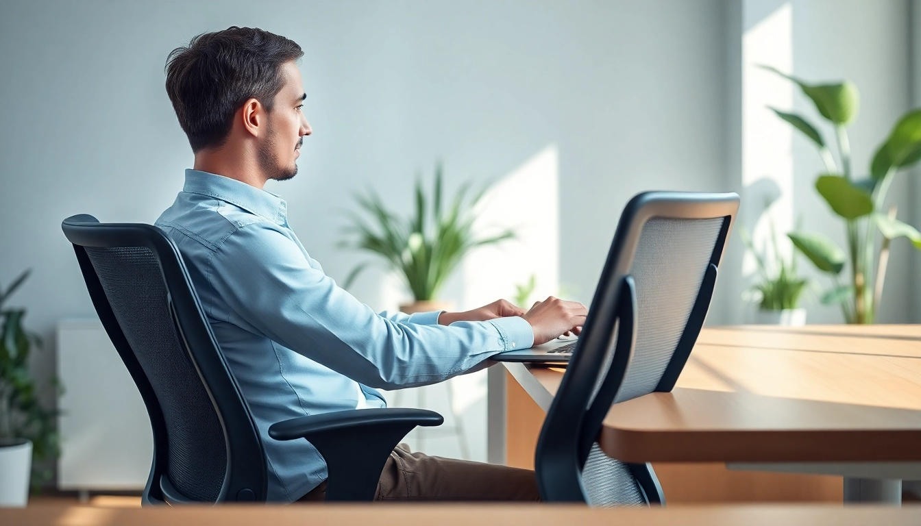 Enhance your well-being with effective posture support techniques exemplified in an office setting.