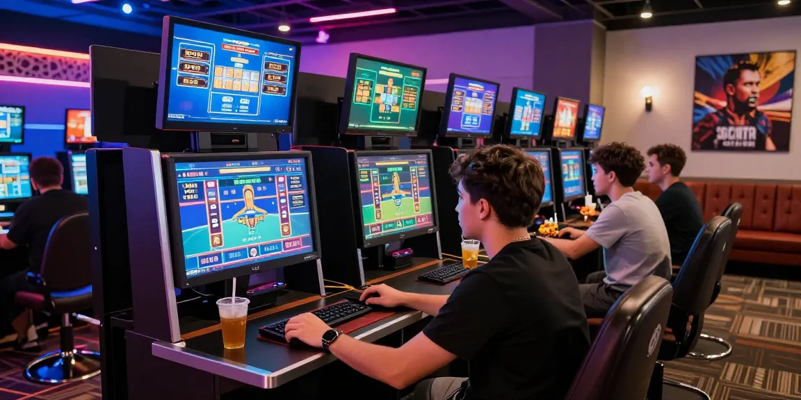 Exciting gaming scene showcasing rokok88 link alternatif with players engaged in online bets and vibrant atmosphere