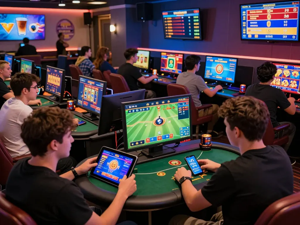 Diverse players enjoying games on sc881.COM in a vibrant online gaming environment.