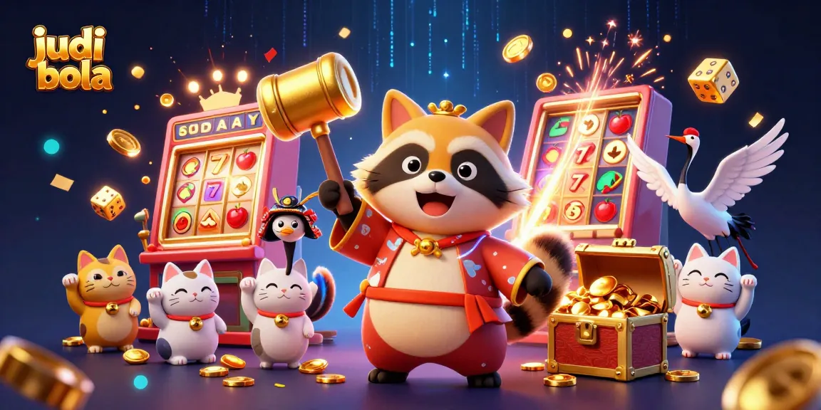 Experience the thrill of judi bola with vibrant casino elements and engaging characters.