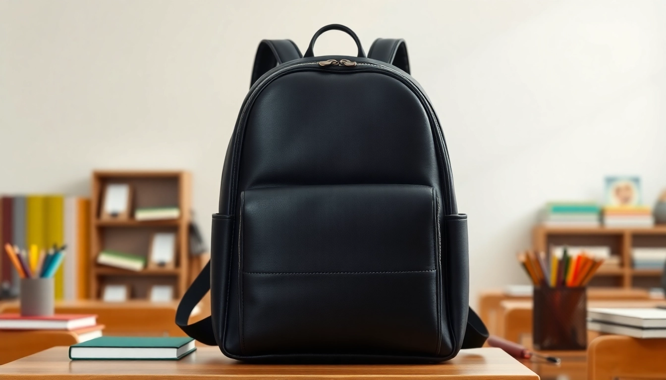 黒川鞄のスタイリッシュな黒革のランドセルは、学校の児童向けの高品質なデザインと機能を示しています。