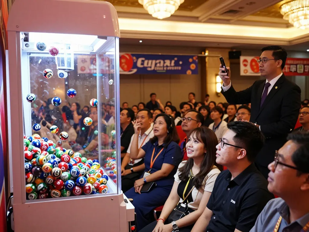 Keluaran togel singapore displayed vividly during a thrilling live draw event with numbered balls