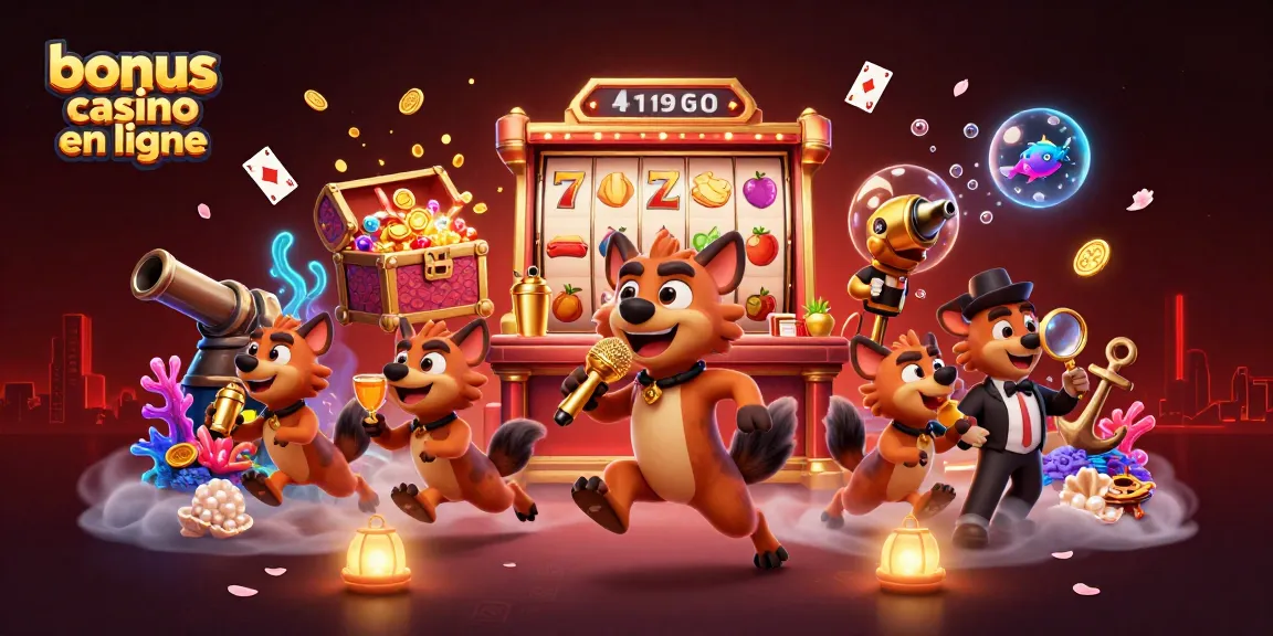 Animation des hyènes animées à un bonus casino en ligne plein de jeux et d’aventures