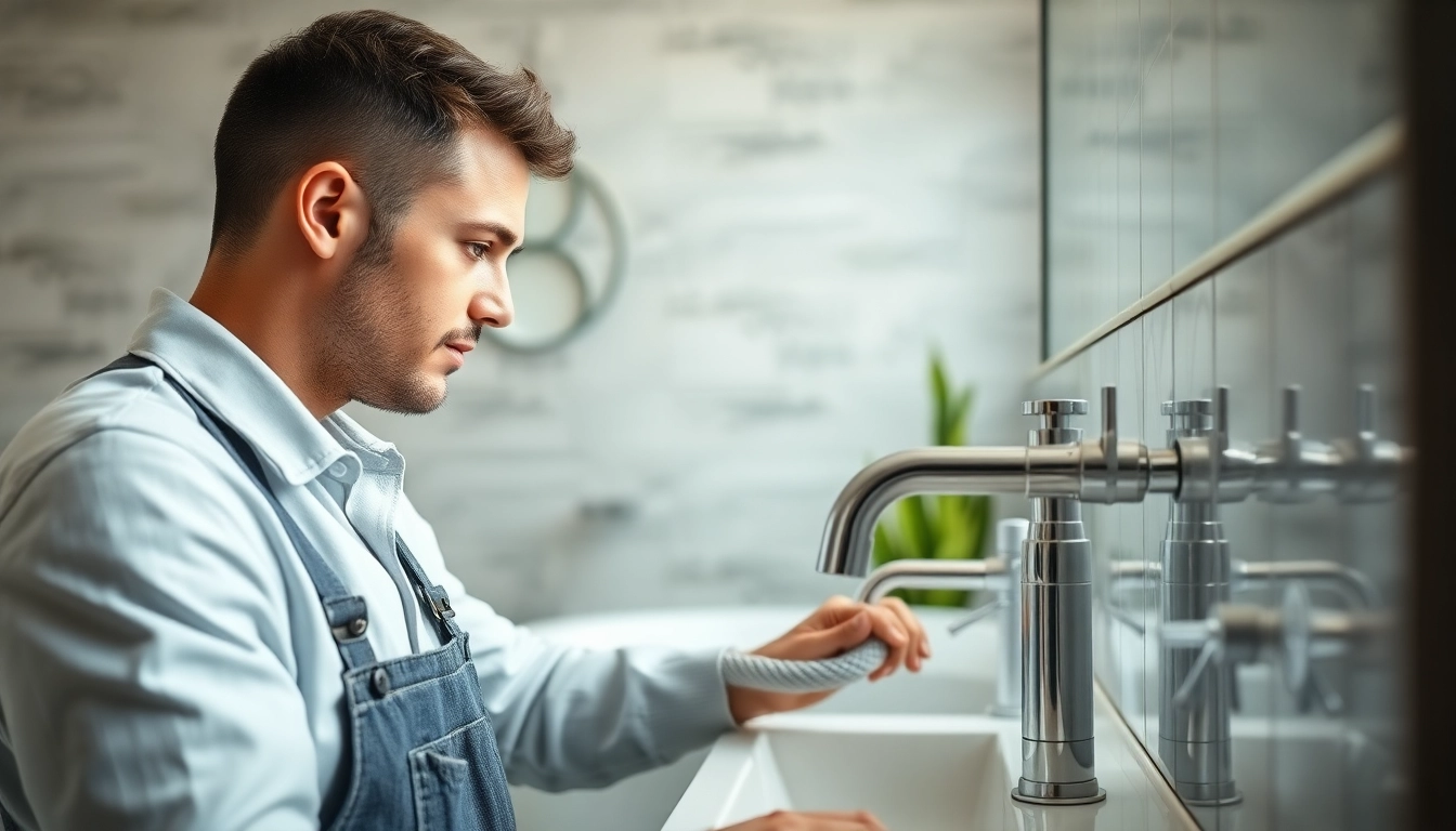 Installationsprozess bei sonni sanitär GmbH in einem modernen Badezimmer