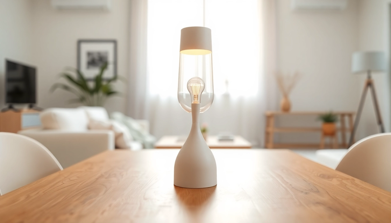 Showcasing elegant ELC Lamps Online in a professional studio setting