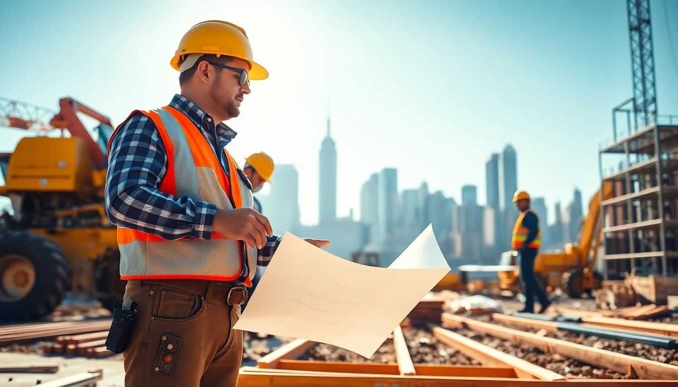 New York Commercial General Contractor supervising a construction project in NYC.