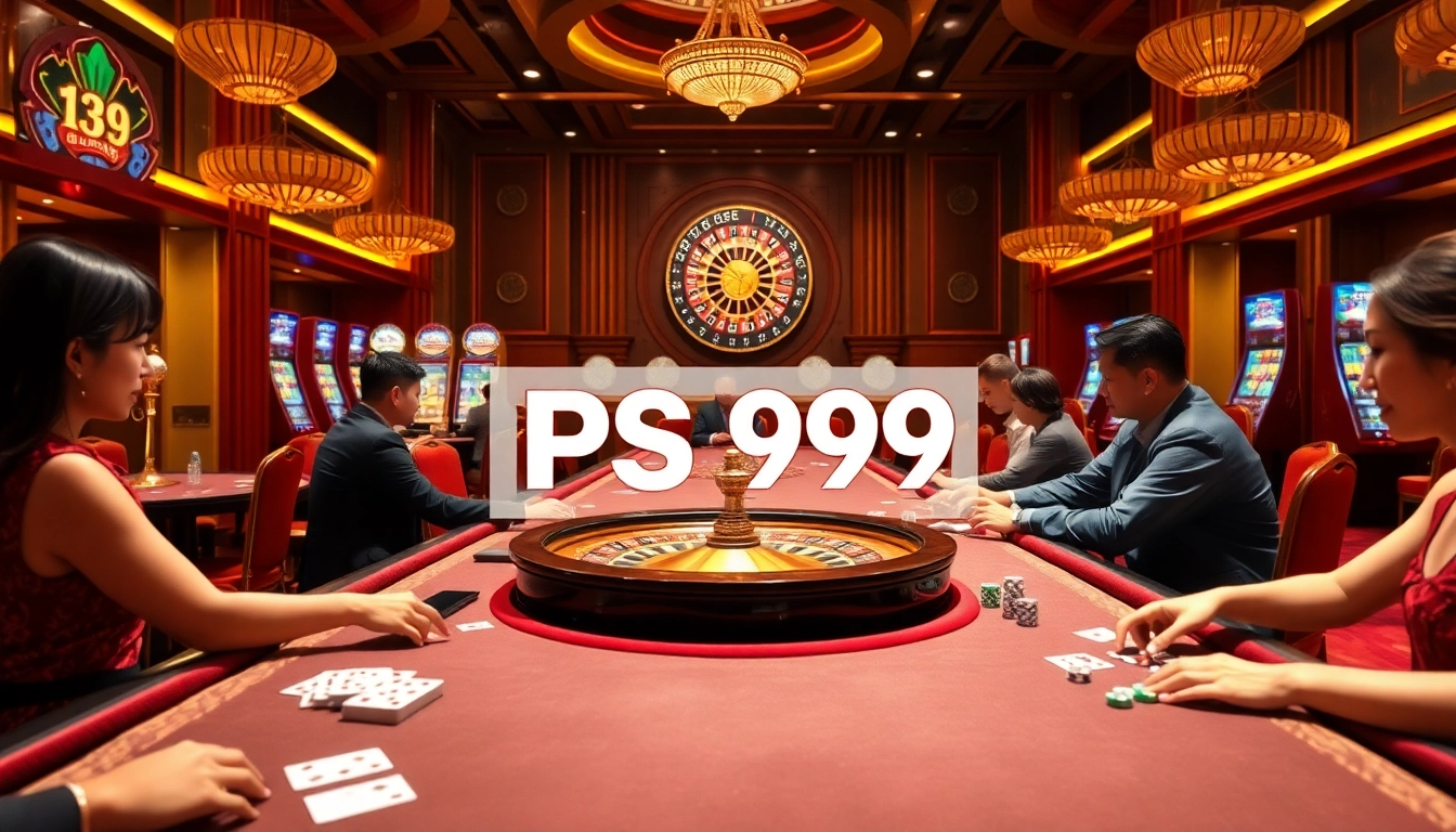 Engaged players enjoy casino games at PS 99, showcasing excitement and professional atmosphere.