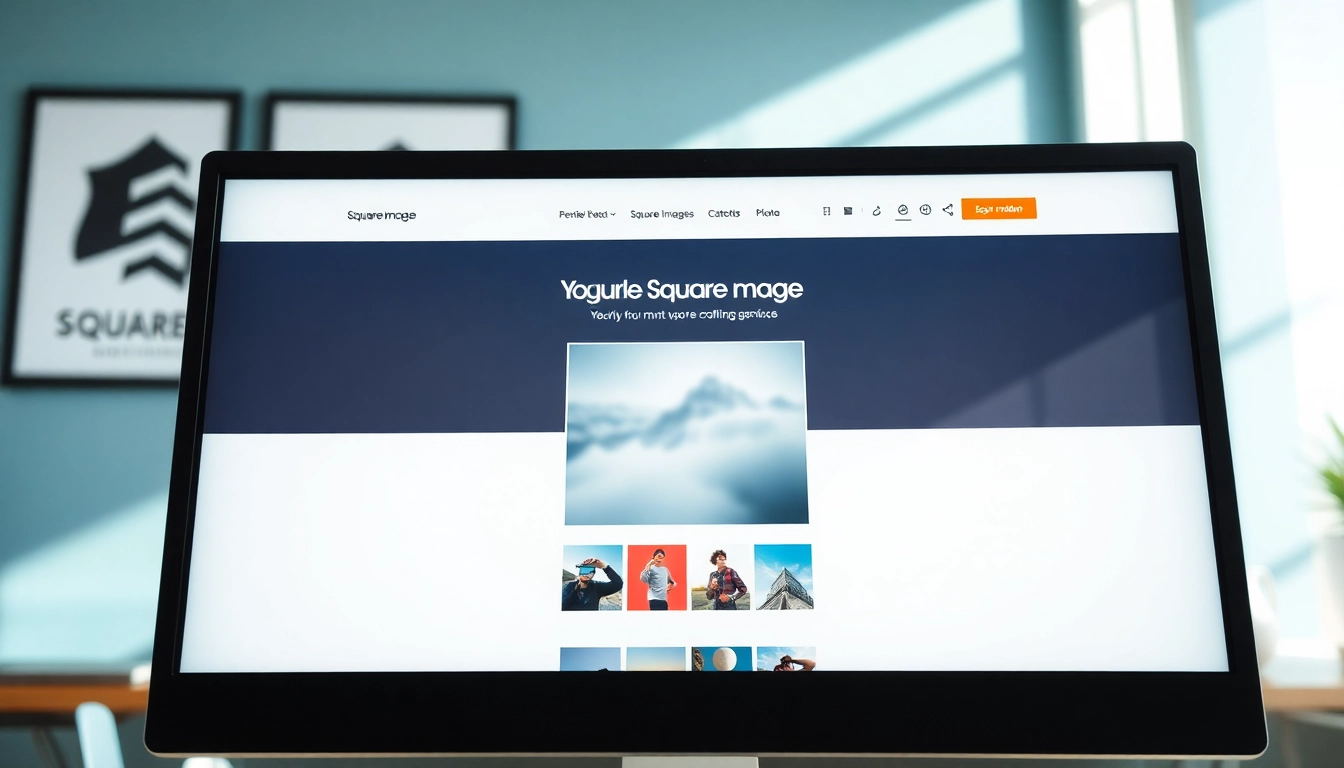 Transform your image square easily with the online cropping tool showcasing vibrant previews.