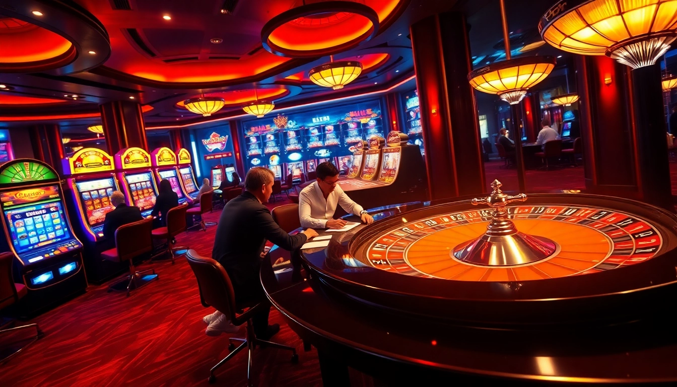 Exciting casino scene showcasing sex games ai with poker chips and roulette.