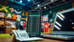 Engaging visualization showcasing the best online sportsbooks India with odds displayed on a mobile device.