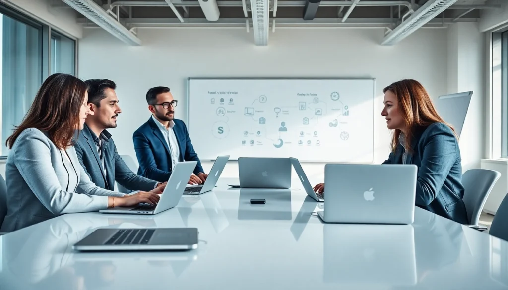 Enhance Cost-Effective IT Management with a professional team collaborating in a modern office.