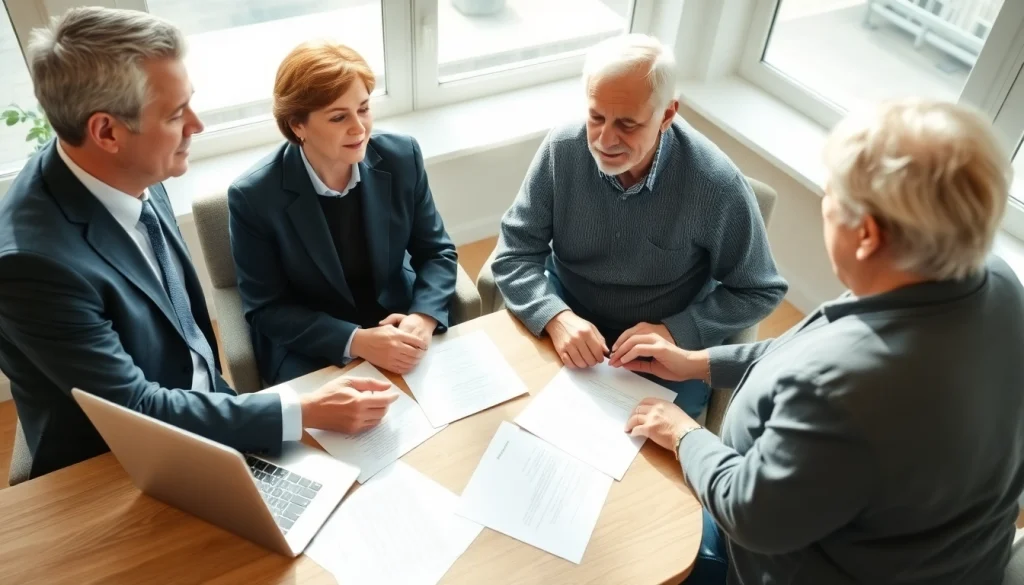 Consulting on estate planning San Antonio in a bright, inviting office with a professional planner.