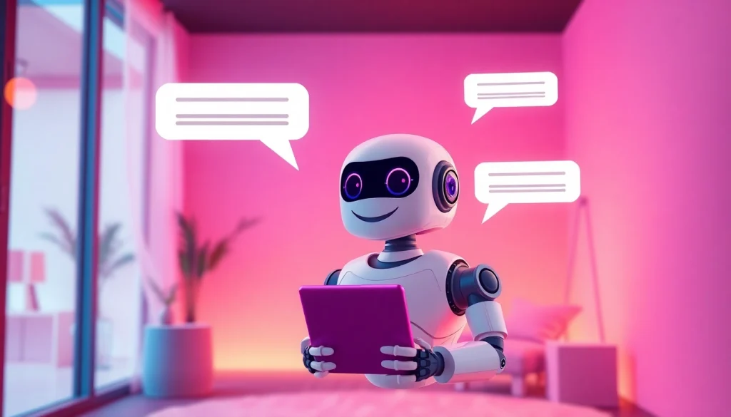 Explore engaging conversations with sex chat AI showcased in a cozy digital room.