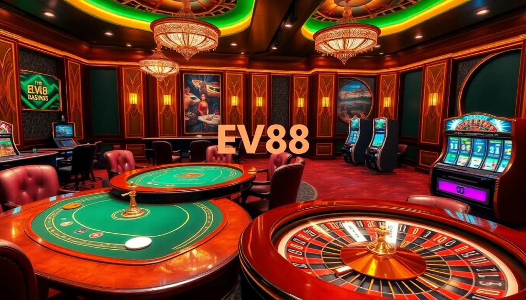 Experience the luxury of gambling with ev88 at a vibrant online casino with poker, roulette, and immersive slots.