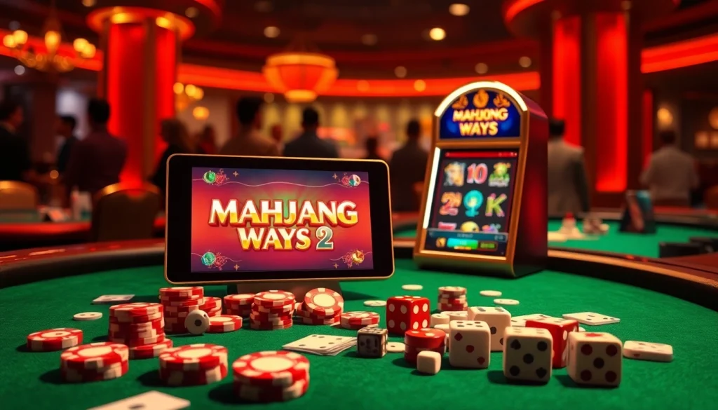 Pemain yang terlibat menikmati Mahjong Ways 2 pada mesin slot kasino kelas atas.