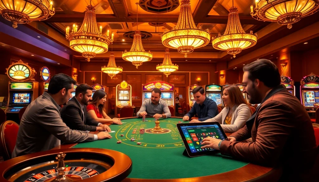 OK FUN highlights thrilling casino action with lively poker games and glimmering slot machines.