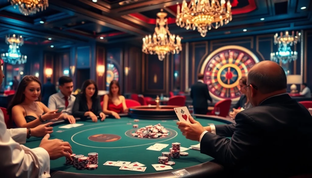 Experience the thrilling action at gg88bz with high-stakes poker, vibrant chips, and luxurious casino ambiance.