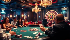 Experience the thrilling action at gg88bz with high-stakes poker, vibrant chips, and luxurious casino ambiance.