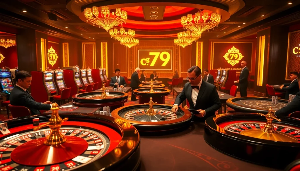 Không khí casino đầy phấn kích với các yếu tố cg 79, cùng các dealer thanh lịch và bàn chơi sôi động.